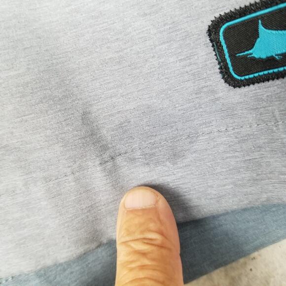 Pelagic Mako Hybrid Shorts Mens 40 Blue Performance Fishing Water Repellent Logo - Picture 7 of 16